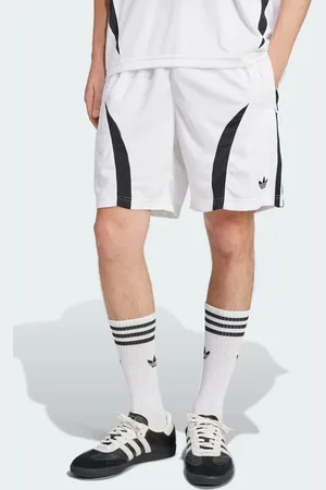 adidas Adicolor Teamgeist - Hvide shorts med sorte detaljer