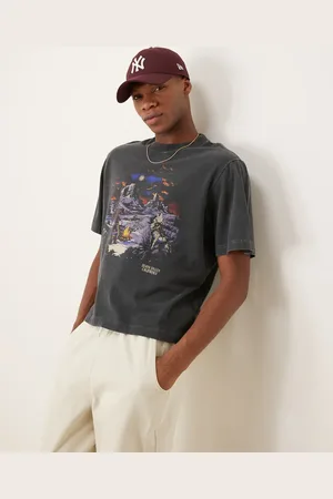 Abercrombie & Fitch Vasket T-shirt med korte ærmer og grafisk western-print
