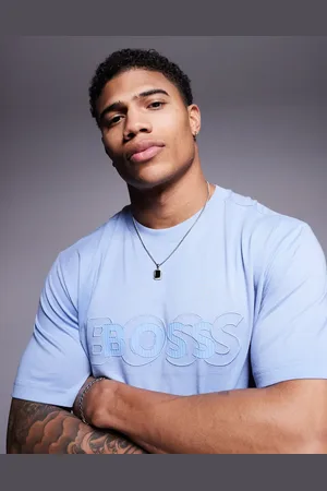 HUGO BOSS DropNeedle - T-shirt med logo i regular fit