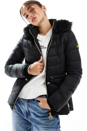 Barbour Island - Dynejakke-Sort