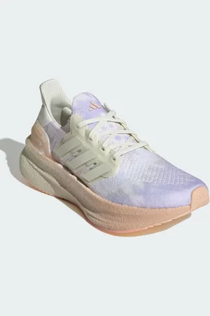 adidas Ultraboost 5 - Sneakers i hvidt/lilla batikprint-Gul