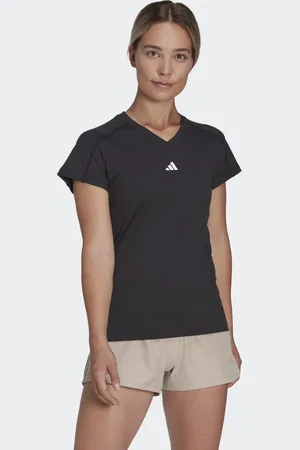 adidas Aeroready Train Essentials - T-shirt med V-hals og minimalistisk branding
