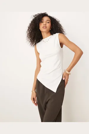 ASOS Hvid asymmetrisk tanktop