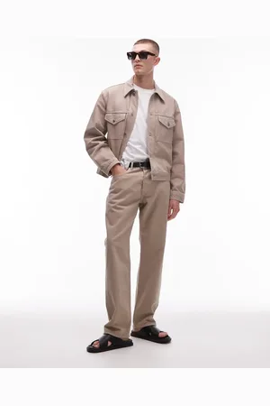 ARKET Ocean - Beige og løstsiddende jeans i pigmenteret vask-Neutral
