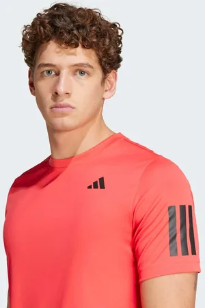 adidas Club Tennis Climacool - Rød T-shirt med 3 striber