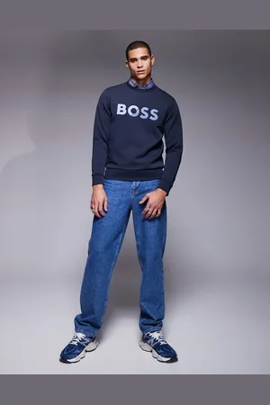 HUGO BOSS Salbo - sweatshirt med logobånd i regular fit
