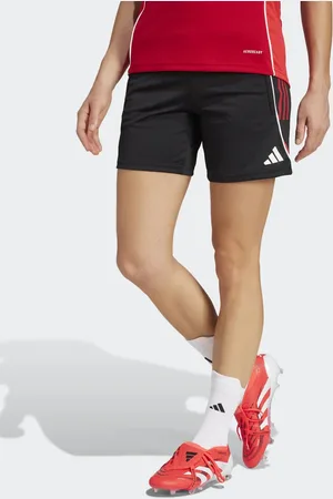 adidas Tiro 25 Competition - Sorte træningsshorts med røde detaljer