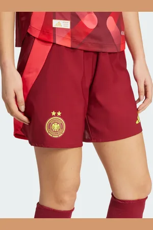 adidas Germany 25 Women - Bordeaux autentiske udebaneshorts-Rød
