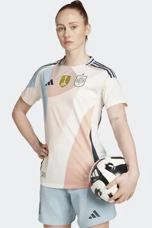 adidas Spanien 25 Kvindelandshold - Autentisk hvid udebanetrøje