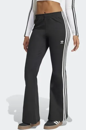 adidas Adicolor - Sorte træningsbukser med svaj og 3 striber