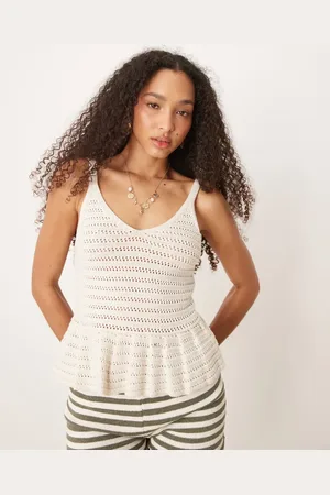 New Look Strikket peplum-top