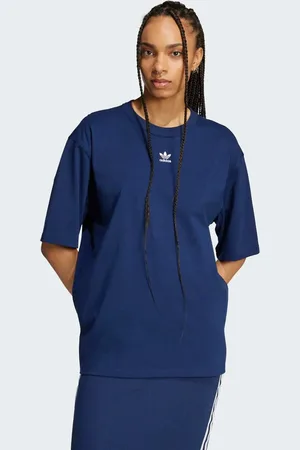 adidas Essentials - Mørkeblå boyfriend-T-shirt