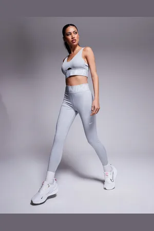 Nike Nike Pro Training - Højtaljede og formgivende grå leggings