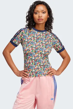 adidas X Liberty London - Cali - Mørkeblå og flerfarvet T-shirt-Multifarvet