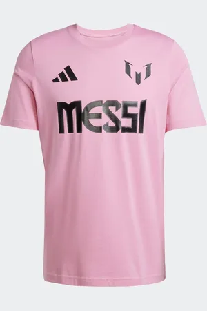 adidas Messi - Lyserød T-shirt med navn- og nummergrafik