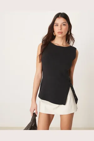 Abercrombie & Fitch Asymmetrisk, strikket og tanktop