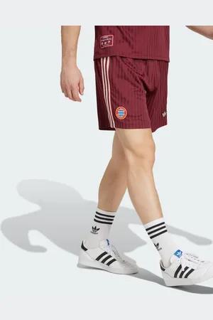 adidas FC Bayern Terrace Icons - Røde shorts