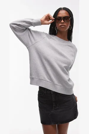 ARKET Blød sweatshirt i frotté med rund hals