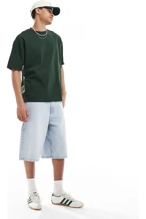 Bershka Lyseblå og baggy denimshorts