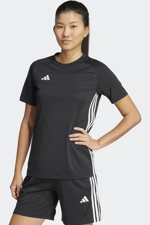 adidas Tiro 25 Essentials - Sort trøje med hvide striber