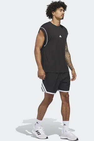 adidas Adidas Crazy Lite - Sorte shorts med hvide striber