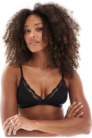 Cotton On Cotton On - Everyday - trekantsbralette med for og blonder
