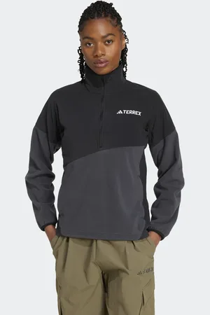 adidas Adidas - Terrex Multi Climawarm - Sort og grå anorak i fleece