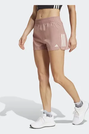 adidas Own The Run - Lerfarvede løbeshorts-Brun