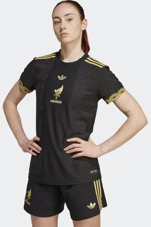 adidas Mexico 25 - fodboldtrøje med guldfarvede detaljer