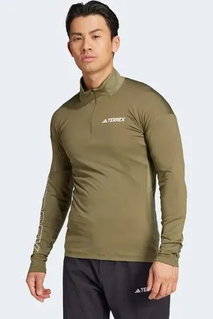 adidas Terrex Xperior - Olivengrøn og langærmet T-shirt