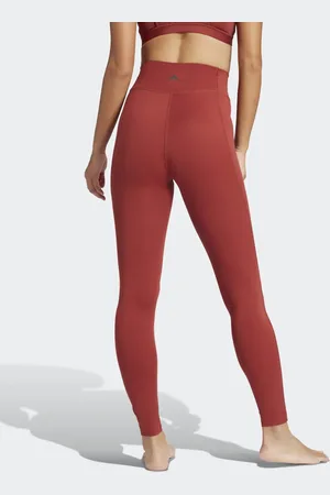 adidas All Me Essentials - Vintage-røde leggings i fuld længde