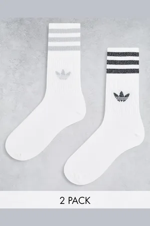 adidas Pakke med 2 par mellemhøje sokker med glimmer i /sølvfarve