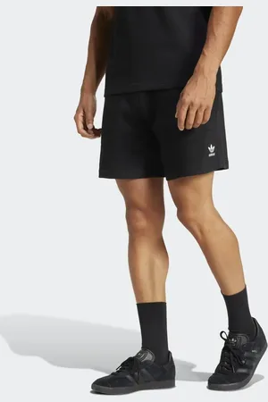 adidas All Blacks - Essentials - Sorte shorts med vaffeltekstur