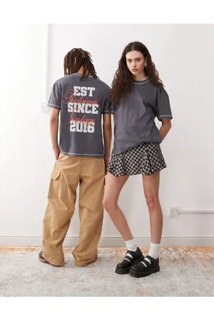 Reclaimed Og oversized unisex-T-shirt med grafisk print på ryggen