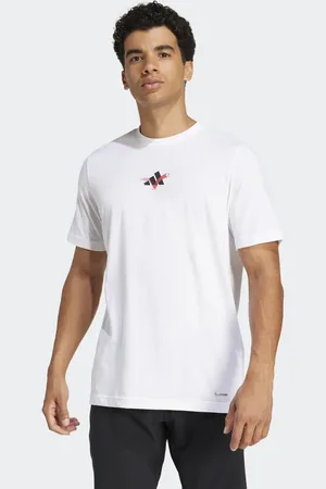 adidas Tennis-T-shirt med grafik med 3 glade bolde