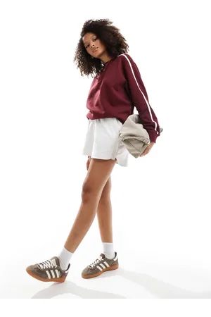 Stradivarius STR - Vinrød sweatshirt med sidestribe