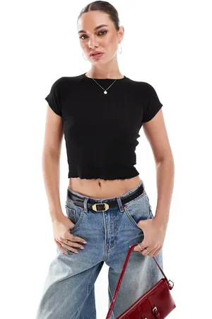 Cotton On Cotton On - tætsiddende T-shirt i pointelle