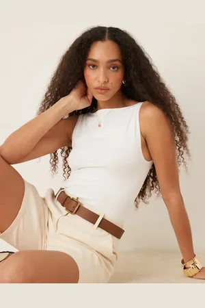 ASOS Sømløs bodystocking med bådudskæring