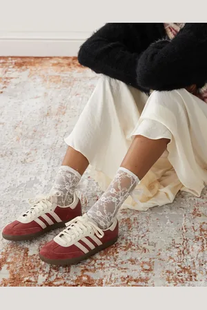 adidas Samba OG - Bordeauxrøde og beige sneakers