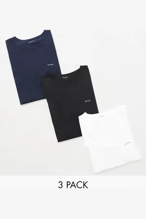 Paul Smith Paul Smith - Pakke med 3 par T-shirts med logo i /hvid/marineblå