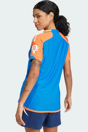 adidas India Cricket T20I - Mørkeblå og orange jersey