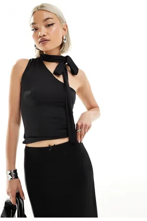 Weekday Iza - Oneshoulder-top med halterneck i