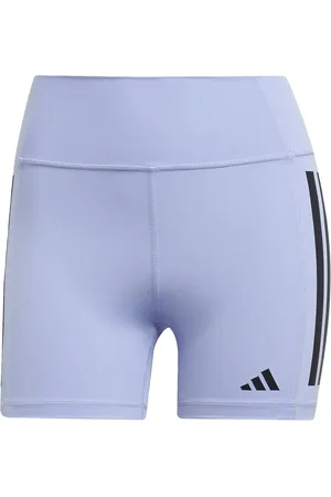 adidas Optime - Violette shortsleggings med 3 striber i 1/4-længde-Lilla