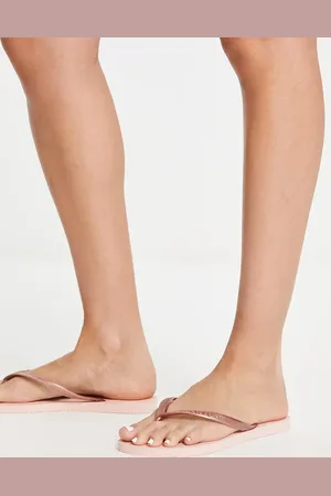 Havaianas Smalle balletrosa klipklapper-Guld