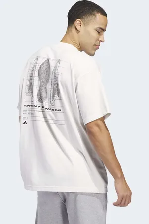 adidas Anthony Edwards Seasonal Graphic - Hvid T-shirt