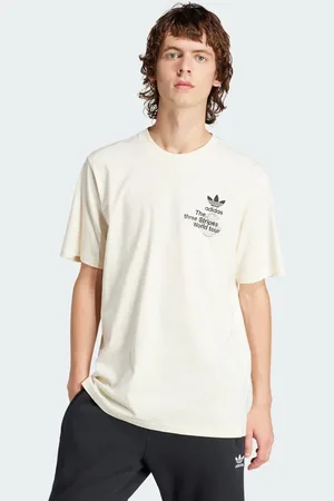 adidas BT - Cremefarvet og kortærmet T-shirt-Hvid