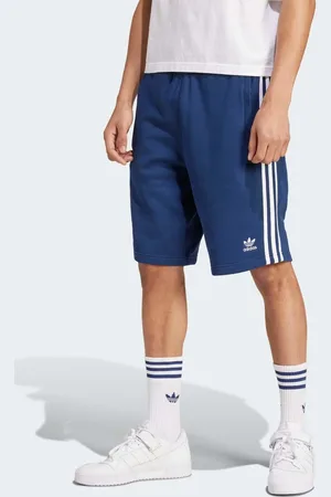 adidas Adicolor - Mørkeblå shorts med 3 striber