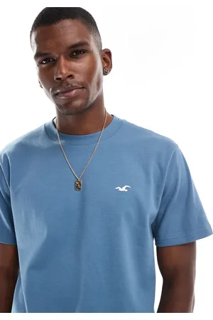 Hollister Cooling - T-shirt med kontrasterende sømdetaljer og logoikon i firkantet pasform
