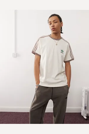 adidas Adicolor Classics - Hvid T-shirt med 3 striber