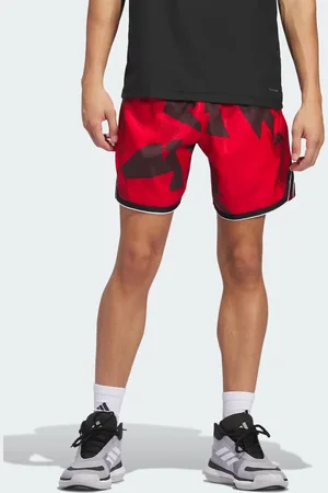 adidas Adidas Crazy Lite - Røde shorts med sorte detaljer